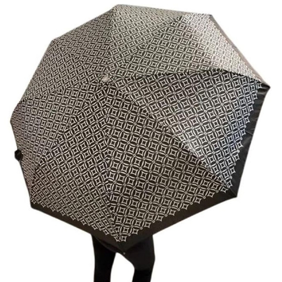 Michael Kors | Gray Monogram Pattern Umbrella - Picture 1 of 9